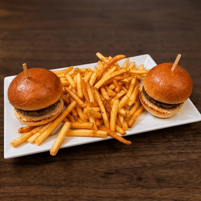 Mini Burger & Fries.