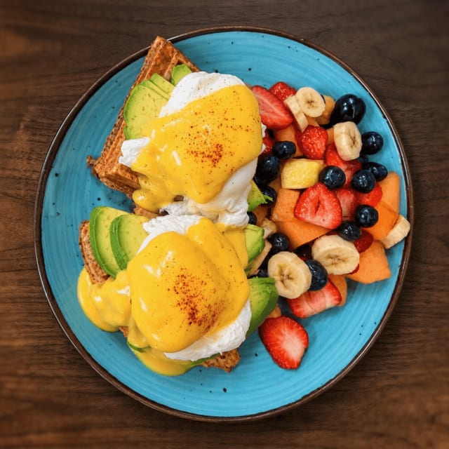Avocado Waffle Bennys.