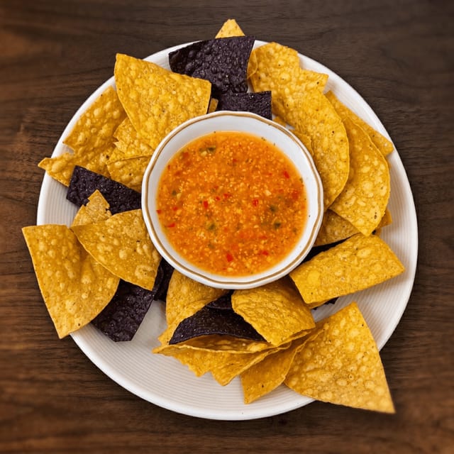 Mango Salsa & Chips.