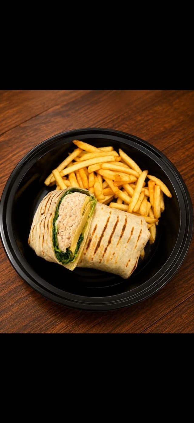 Avocado Tuna Salad Wrap.