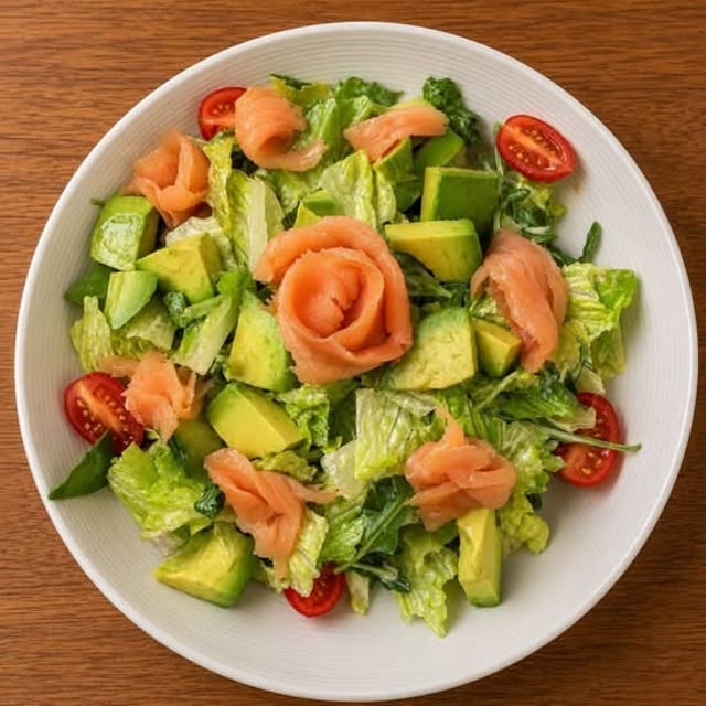 Mediterranean Smoked Salmon Salad.