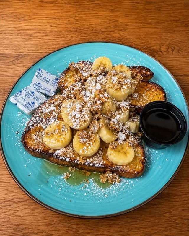 Banana Crunch Pancakes.
