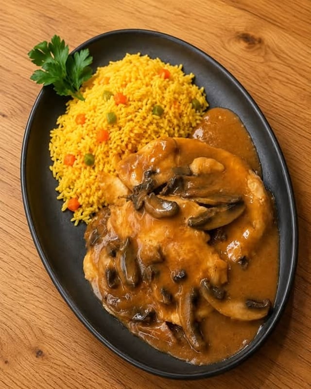 Chicken Marsala.