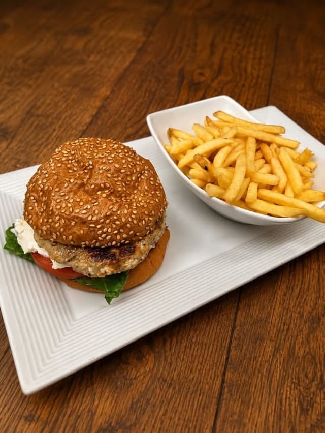 Lamb Burger.