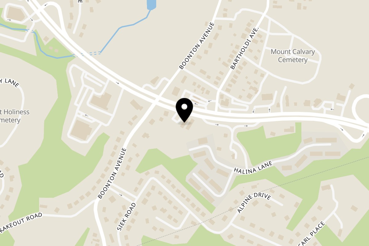 Map showing the location of Oasis Diner on 1277 NJ-23 in Butler